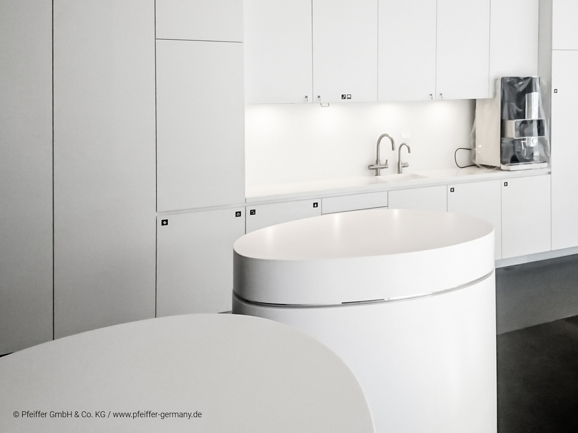 Teekueche und Meeting Point fuer Verwaltungsgebaeude, Headquarters Siemens.